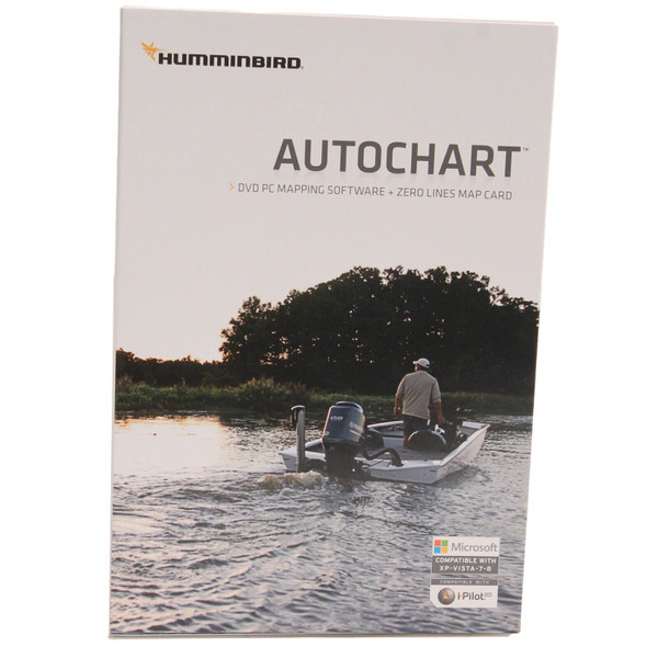 Humminbird Autochart DVD PC Mapping Software w/Zero Lines Map Card