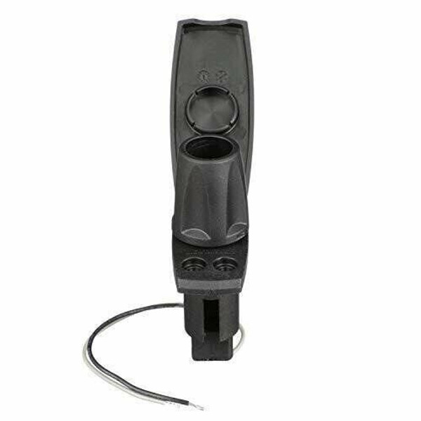 attwood 910V2PB-7 Light Base - 2-Pin Rectangle, Black, One Size