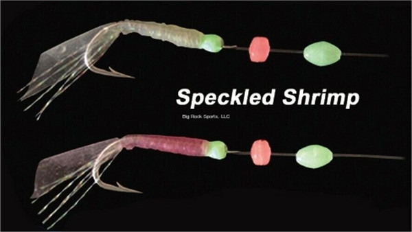 AHI Speckled Shrimp Sabiki Rig w/Ball Bearing/Crane Swivels #4 Hook Red SB-404