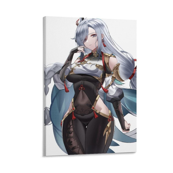 Shenhe Shogun Genshin Impact Anime Game Sister Wonderful Poster And Wall Art...
