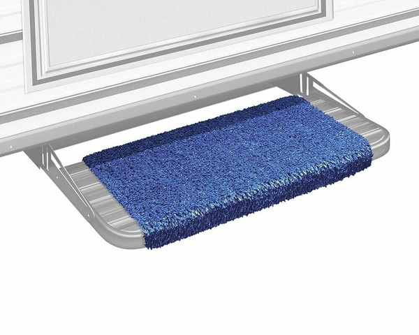 Prest-O-Fit 2-1041 Wraparound RV Step Rug Imperial Blue 18 in. Wide