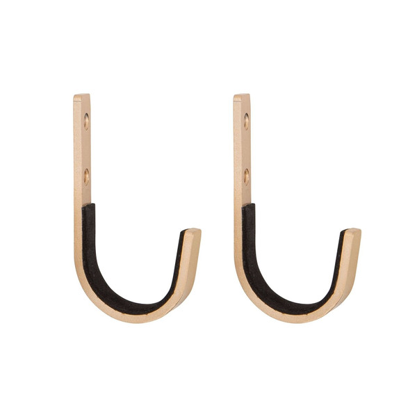 Stronghold Steel Hooks Brass Color, 2 PER Pack