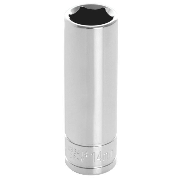 PERFORMANCE TOOL W38414 Wilmar 3/8 in. Dr. 14 mm 6pt DW Socket
