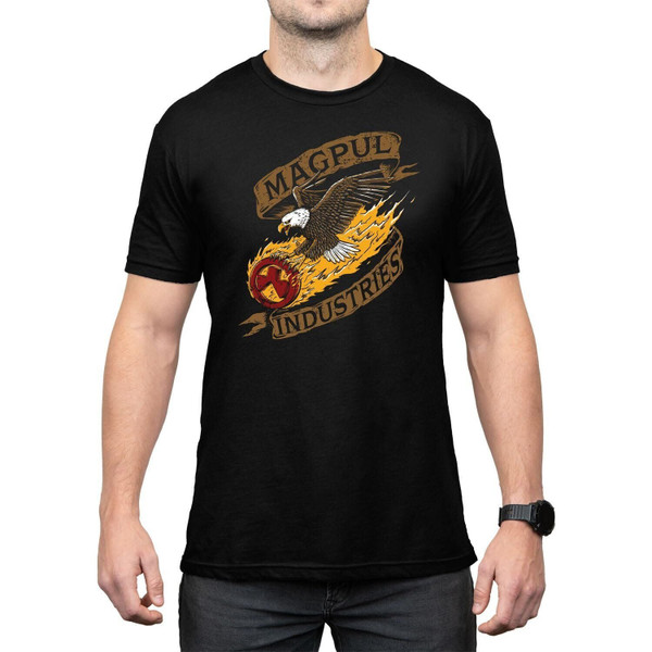 Magpul Cotton Crew Neck Short Sleeve T-Shirt for Men, Lone Star Navy, Small