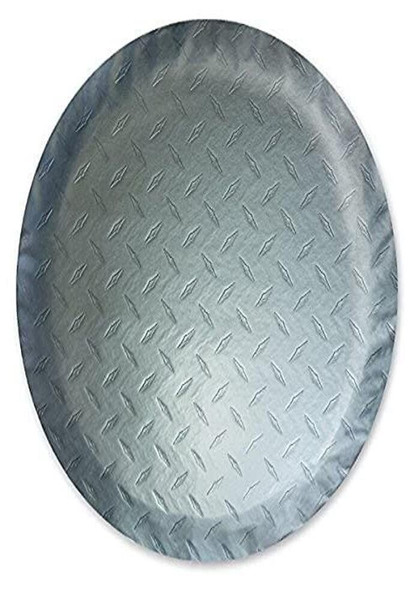ADCO 9757 Silver Diamond Plated Steel Vinyl Spare Tire Cover J, (Fits 27"...