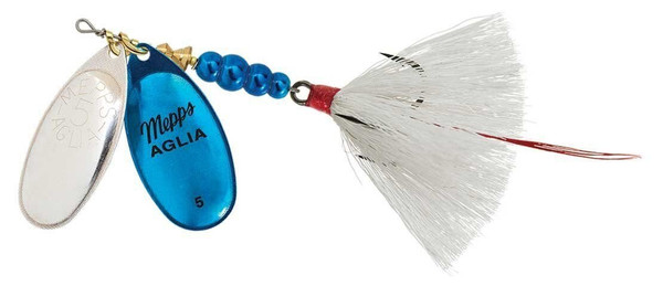 Mepps Double Blade Aglia - drsd trbl/Silver/Blue platium-White, one Size...