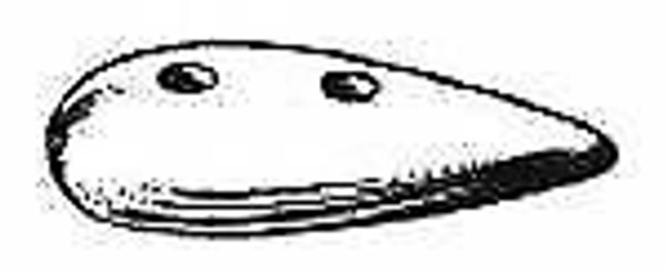 Camp Tear Drop Hull Zinc Anode Corrosion Resistant 5-1/4" x 0.875" x 2" T21