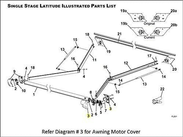 Kit Motor Cover, Latitude, Black
