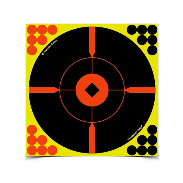 Shootnc 12" Crosshair Bull's-Eye Target-5 Targets
