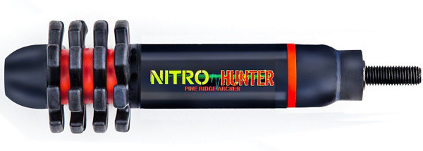 Pine Ridge Archery Products Nitro Hunter Stabilizer, 5.5-Inch, Black/Red