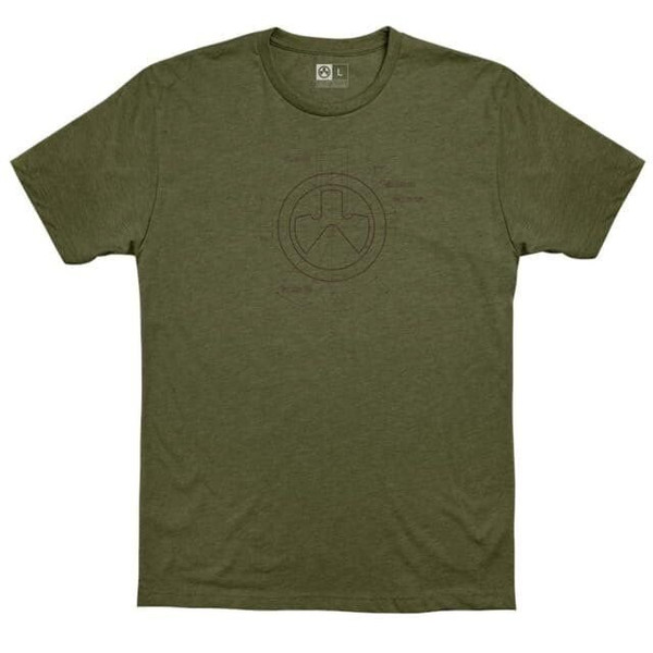 Magpul Men's Engineered CVC T-Shirt, Olive Drab Heather, Small