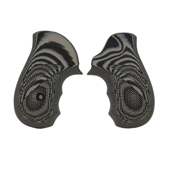 Pachmayr G-10 Tactical Pistol Grips Ruger SP101, Checkered, Gray/Black 61221