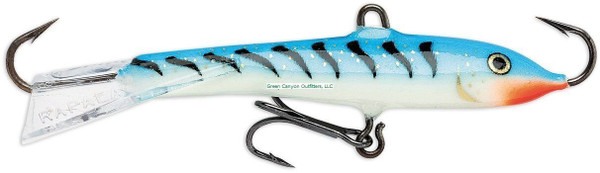 Rapala Jigging Rap 07 Fishing lure, 2.75-Inch, Glow Blue Tiger