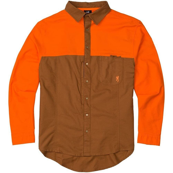 Browning 3019657204: Shirt, Midweight W/O Emb, Blaze, XL