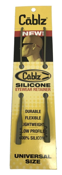 Cablz Silicone Eyewear Retainer 16" Waterproof OD Green SiliconeODGreen