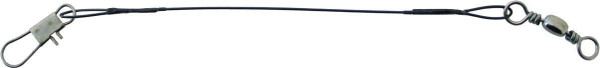 Boone 06671 Dark Nylon Coated Leader 18" 40Lb Black