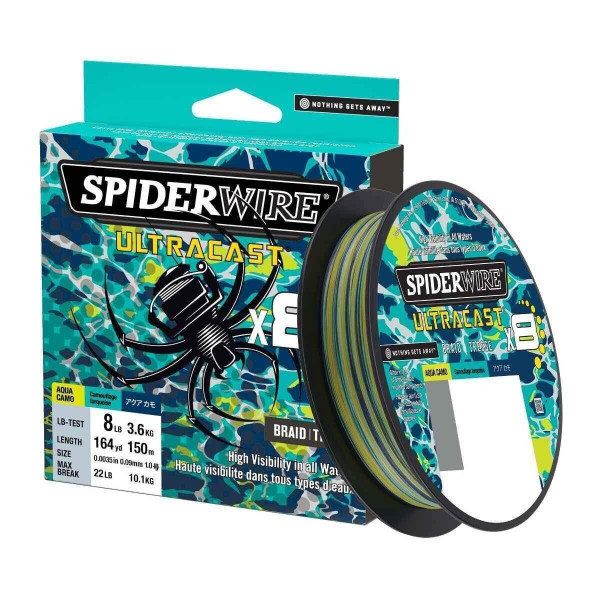 Spiderwire Ultracast Braid Aqua Camo 0.009in | 0.23mm