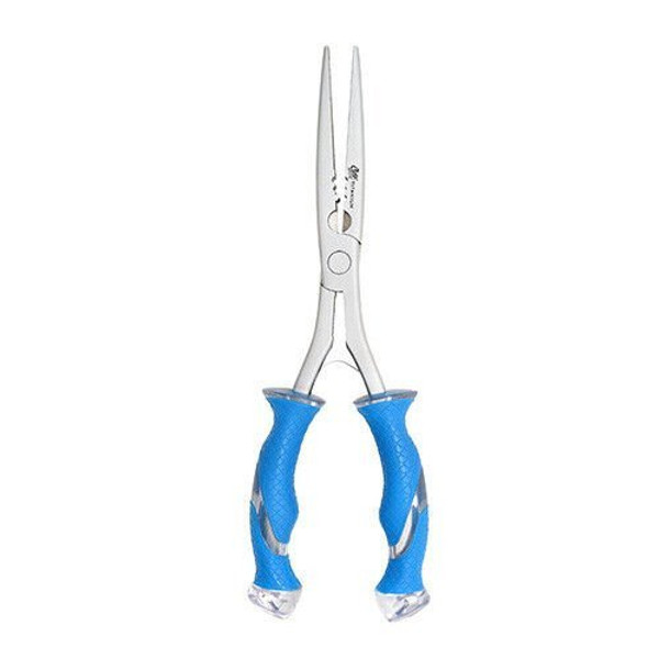 Cuda Titanium Bonded Stainless Steel Long Needlenose Plier Blue 18113