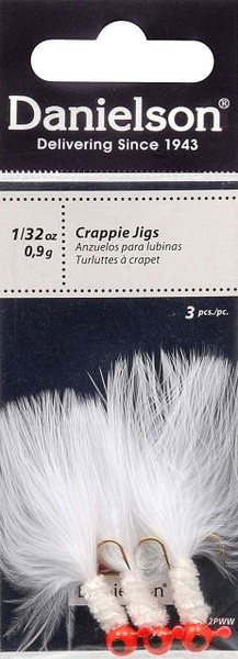 JGC132PWW Jig Crappie Pink/White, 1/32 oz.