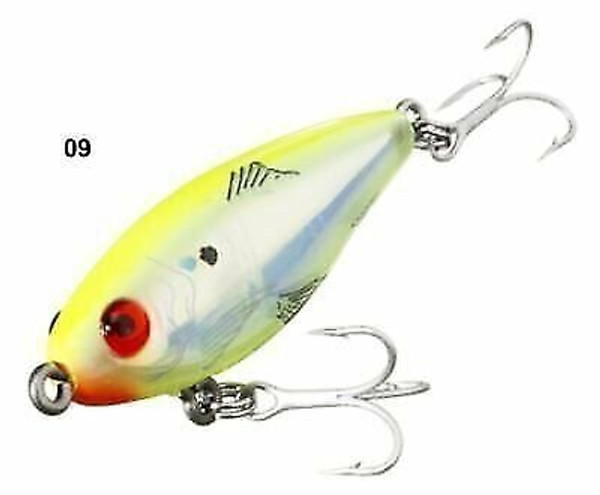 Mirrolure Mini Mirrodine, Chartreuse Back/Pearl Belly, 2-1/4-Inch
