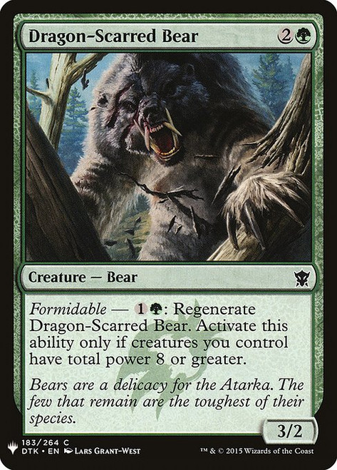 Dragon-Scarred Bear (PLST) (#DTK-183)