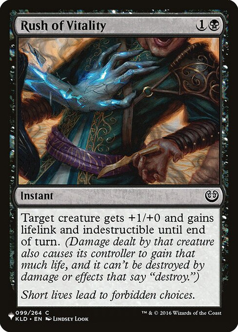 Rush of Vitality (PLST) (#KLD-99)