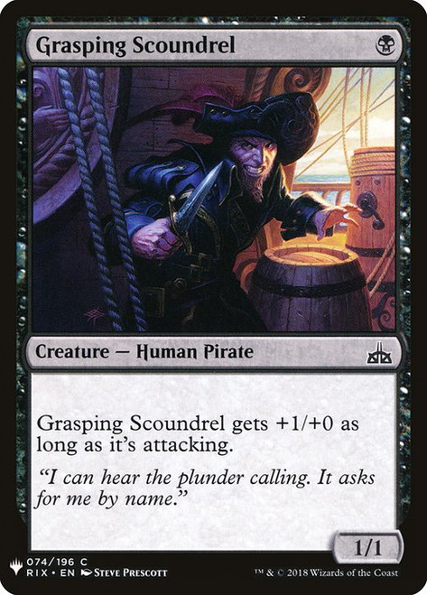 Grasping Scoundrel (PLST) (#RIX-74)