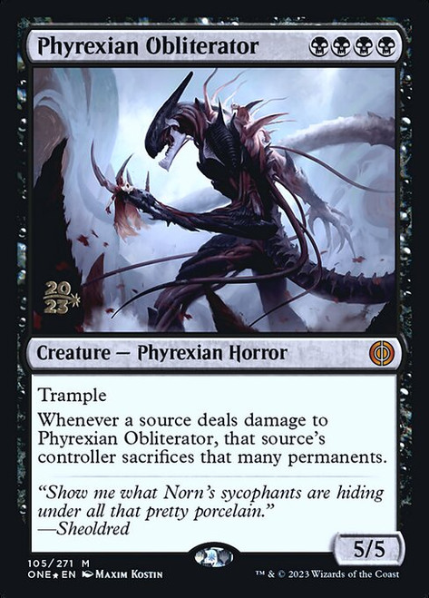 Phyrexian Obliterator (PONE) (Foil) (#105s)