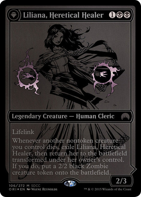 Liliana, Heretical Healer // Liliana, Defiant Necromancer (PS15) (Foil) (#106)