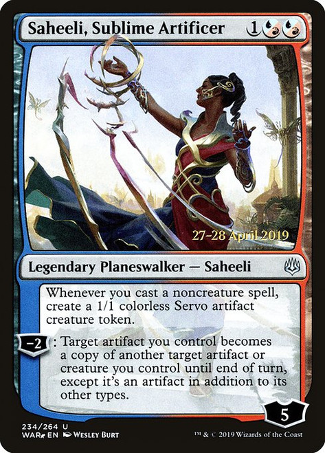 Saheeli, Sublime Artificer (PWAR) (Foil) (#234s)