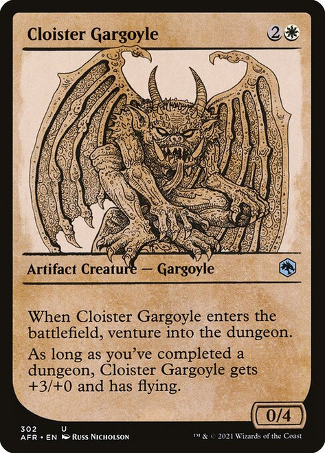 Cloister Gargoyle (AFR) (Foil) (Showcase) (#302)