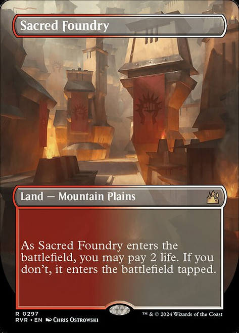 Sacred Foundry (RVR) (Foil) (Borderless) (#297)