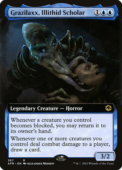 Grazilaxx, Illithid Scholar (AFR) (Foil) (Extended Art) (#367)