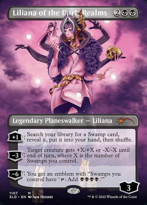Liliana of the Dark Realms (SLD) (Foil) (Borderless) (#1107)