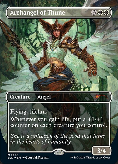 Archangel of Thune (SLD) (Foil) (Borderless) (#1337)