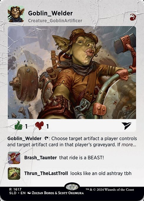 Goblin Welder (SLD) (Foil) (Borderless) (#1617)