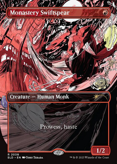 Monastery Swiftspear (SLD) (Borderless) (#2038)