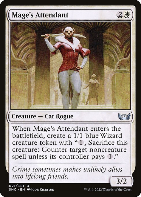 Mage's Attendant (SNC) (Foil) (#21)