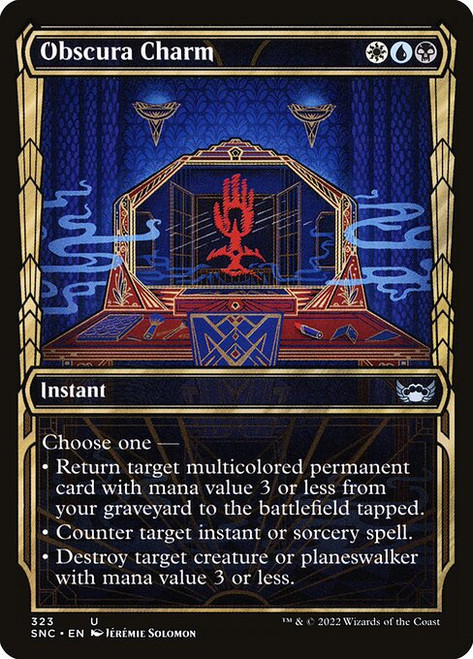 Obscura Charm (SNC) (Foil) (Showcase) (#323)
