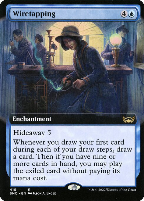 Wiretapping (SNC) (Foil) (Extended Art) (#415)