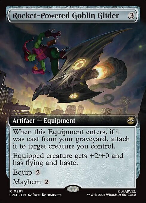 Rocket-Powered Goblin Glider (SPM) (Foil) (Extended Art) (#281)