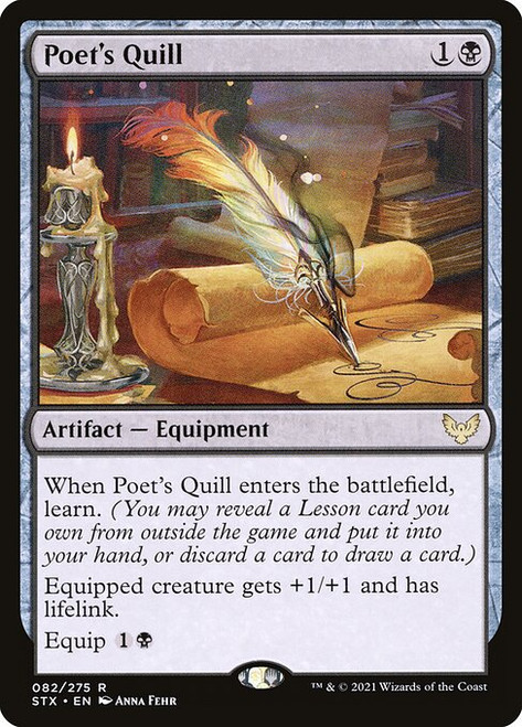 Poet's Quill (STX) (Foil) (#82)