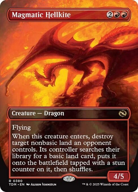 Magmatic Hellkite // Magmatic Hellkite (TDM) (Foil) (Full Art) (#380)