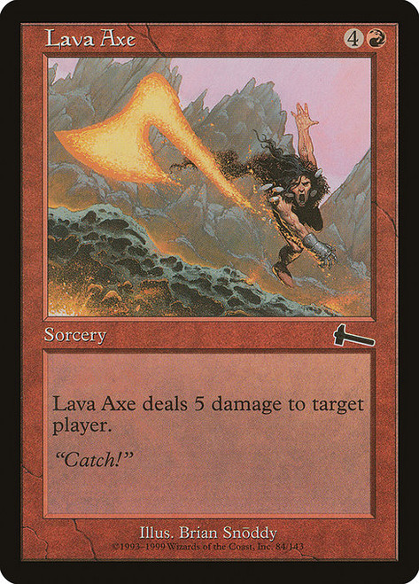 Lava Axe (ULG) (Foil) (#84)