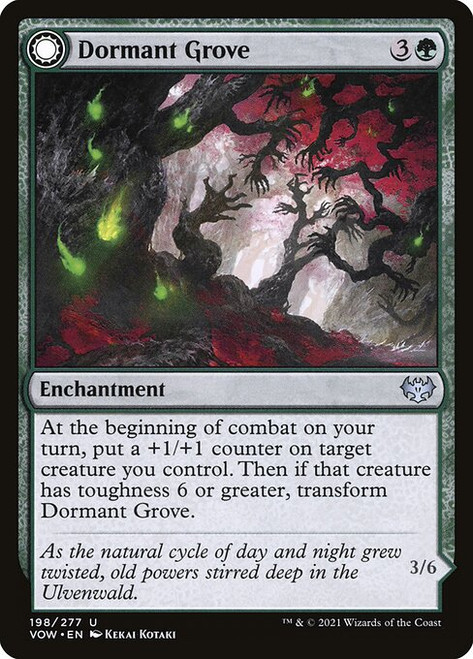 Dormant Grove // Gnarled Grovestrider (VOW) (Foil) (#198)