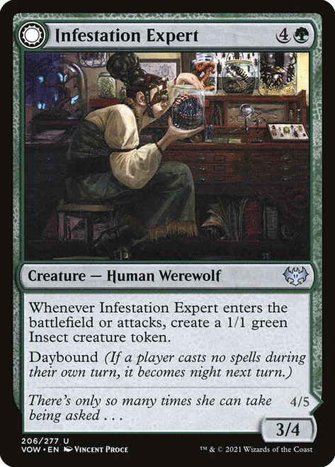 Infestation Expert // Infested Werewolf (VOW) (Foil) (#206)