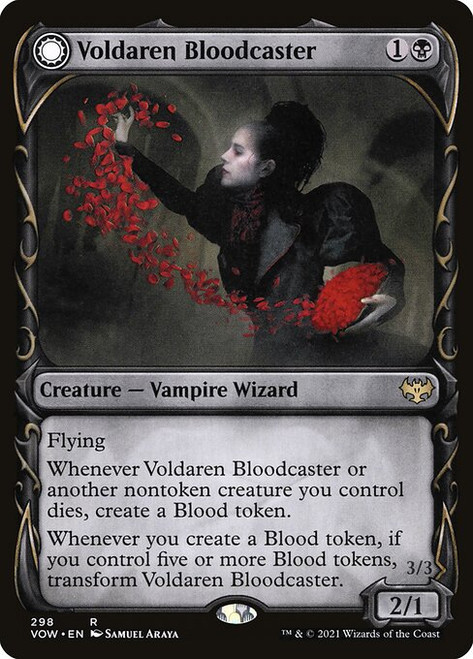 Voldaren Bloodcaster // Bloodbat Summoner (VOW) (Foil) (Showcase) (#298)