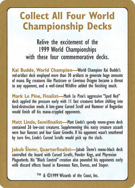1999 World Championships Ad (WC99) (#0)