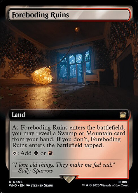 Foreboding Ruins (WHO) (Foil) (Extended Art) (#496)