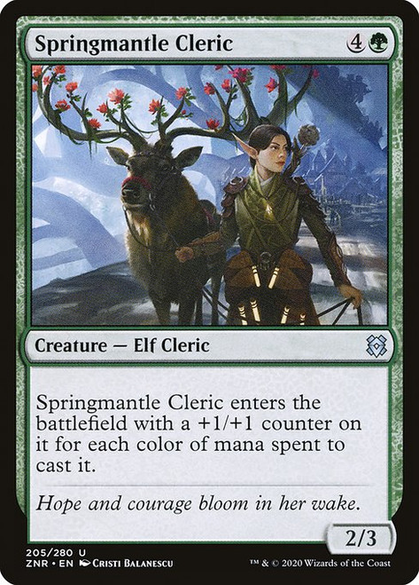 Springmantle Cleric (ZNR) (Foil) (#205)